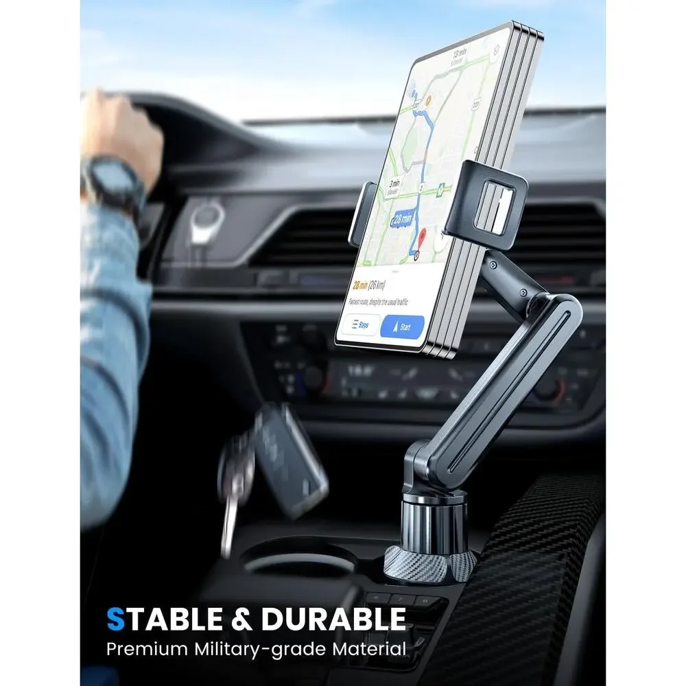 ESamcore Tablet Holder For Car, For IPad Cup Holder Car Mount With 1.57